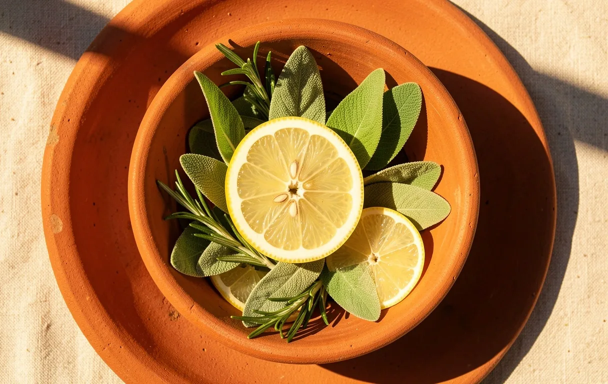 Ingredienti naturali freschi mediterranei